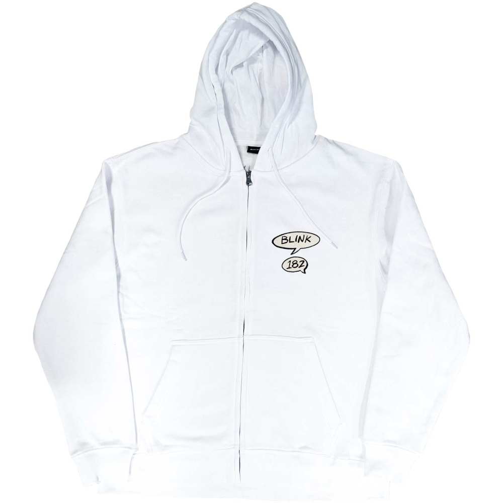 Blink182 - Roger Rabbit Kapuzenpullover mit Reißverschluss - Weiß